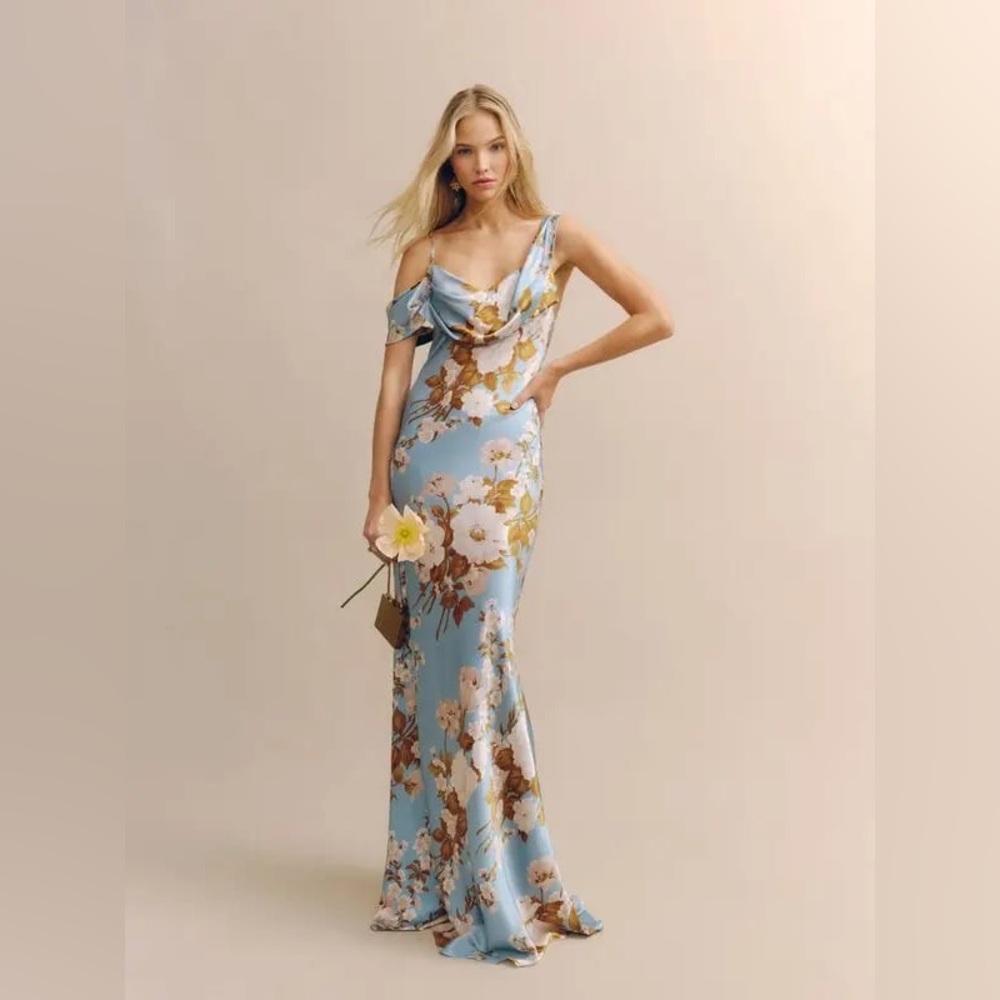 Reformation Ronda Silk Maxi Dress